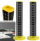 Ceiling and Floor Tile Height Ruler, 2pcs Lineal für Die Höhe Von Decken- Und Bodenfliesen, Leichtes Stahl-Nivellier-Artefakt, Dual-Use-Messlineal mit Magnetfuß, Positionierungslineal