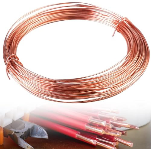 Kupferdraht: 1.0mm x 20M Kupferlackdraht, Blanker T2 Reines Kupferdraht, Magnetdraht, Emaillierter Spulenwickeldraht, Oberfläche mit Isolierschicht, Coil Kupferdraht Wickeldraht für DIY Motoren