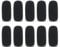 Microphone Headset Mic Density Foam Covers 10 Pack Mini Foam Windscreen for Headset Microphone Windscreen for Headset Protection of Lavalier and Lapel Microphones, Black