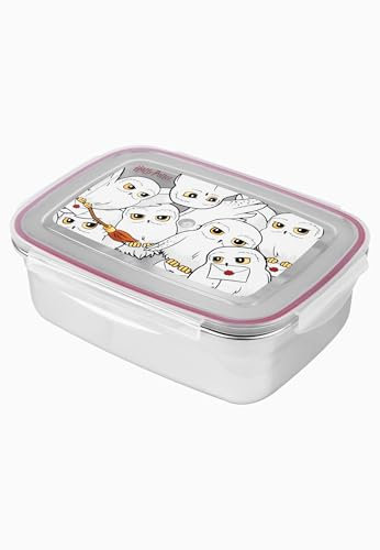 United Labels Harry Potter, contenitore per il pranzo in acciaio inox, con coperchio in plastica
