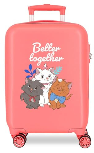 Disney Joumma Aristochats Better Together Valise pour Enfant Rose 45 x 31 x 20 cm Rigide 1,8 kg ABS 1,8 kg 27,9 l Bagage à Main, Rose, Talla única, Valise de Cabine