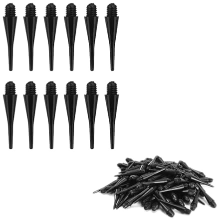 GOIEHIR 100 Stück Thread Dart Spitzen Soft, Dartspitzen Kunststoff, Dart Zubehör, Softdarts Ersatzspitzen, für Dartpfeile, Softdart, Softdarts Ersatzspitzen