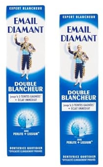Email Diamant Double Blancheur Whitening Daily Toothpaste Original Cosmetic - 75ml Large Size - 2 Tubes