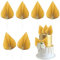 Papier Palmier Gâteau Décoration, 6 Pièces Palmier Gâteau Topper, Papier Palmier Cupcake Décoration, Palmier Anniversaire Gâteau Décoration, Cake Topper Palmier Papier, Cake Décoration (or)