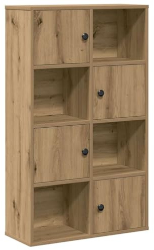 vidaXL Bücherregal Artisan-Eiche 60x24x101,5 cm Holzwerkstoff, Bücherschrank, Lagerregal, Regal, Lagerschrank, Schrank, Aufbewahrungsschrank