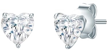 Trilani Damen Ohrstecker aus 925/- Sterling Silber rhodiniert mit Zirkonia Silberohrstecker