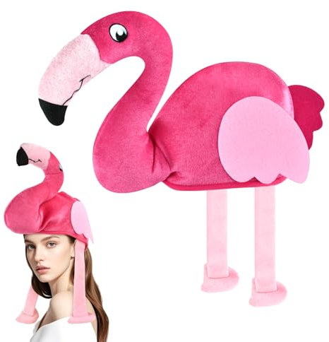 YUNHENTONG Flamingo Stirnband,Flamingo Haarreif,Tier Mütze,Flamingo Kopfschmuck Kopfschmuck Accessoire für Damen, Mädchen und Kinder,Haarschmuck für Karneva