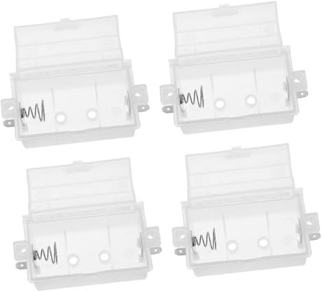 Generic 4pcs Box Gas Stove Power Box Batteries Marine Battery Rv Battery Travel Trailer Battery Organizer Battery Boxes Marine Boat Storage Battery Boxes Stove Plastic White