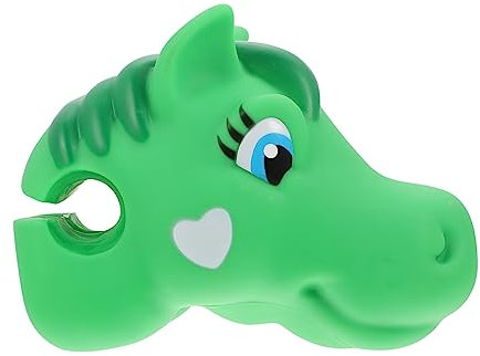 BIUDECO Kinder Fahrrad Lenker Dekoration Pferdekopf Silikon Langlebig Einfach Einsteckbar Für Kinderfahrrad Roller Laufrad Zubehör