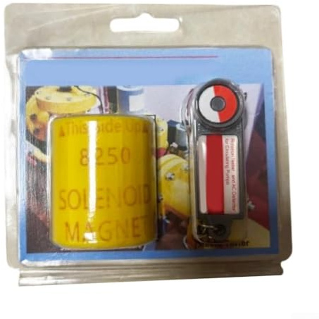 Pump Rotation Tester with Solenoid Valve Opener, Magnetic Detection Tool for Circulation Pump & Oil Burner Valve, Professional HVAC/Boiler Diagnostic Tool(Yellow)