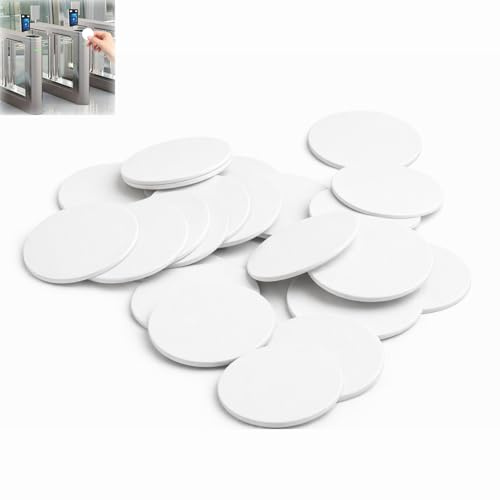 30 Stück NFC Tags NTAG215, Mini NFC Sticker und Aufkleber für Android & iOS, Kompatibel mit TagMo, Siri Kurzbefehlen und HomeKit, Wiederbeschreibbar, 25mm Durchmesser