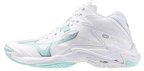 Mizuno Damen Schuh Wave Lightning Z Mid WOS - V1GC2405, Farbe:Weiß, Damen Schuhe:44.5