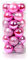 Ectkuee Ø 6 cm / 24pcs Stücke Weihnachtskugeln Set Deko Bunt glänzend Weihnachtsbaum Schmuck Anhänger Weihnachten Neujahr Rosa