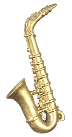 Melody Jane Puppenhaus Saxophon Miniatur 1:12 Maßstab Musik Zimmer Zubehör