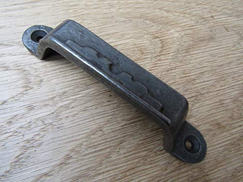 Cast Iron RIM LOCK KEEP Latch Striker Plate Victorian latch lock slim patterned (Striker Plate)