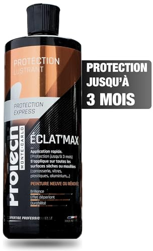 ProTechMC Éclat Max | Protection & Lustrant pour Peinture de Voiture 500ml | Effet Déperlant & Brillance Instantanée | Protection Longue Durée (3 mois) | Lustrant Toutes Surfaces | Made In France