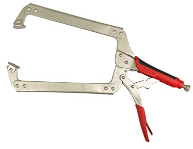 HFS(R) Vise-Grip Original C Clamp, Locking, Swivel Pad Tip, 18-Inch (460mm)