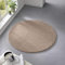 Taracarpet Teppich Kurzflor weicher Designer Uni Bodenbelag Madrid fürs Wohnzimmer, Kinderzimmer, Schlafzimmer und die Küche geeignet Taupe 160 cm rund