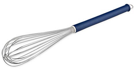 Thermohauser 5000145065 Fouet en acier inoxydable avec poignée en plastique Bleu 50 cm