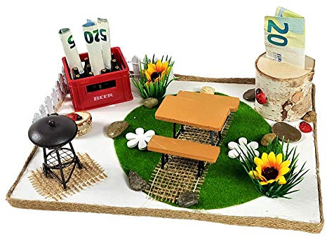 Geldgeschenk Verpackung Grillen Party Mann | Geschenkidee für Geburtstag und Männerabend