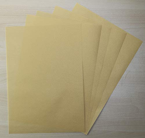 25 Blatt Transparentpapier Zanders Spectral DIN A2 (420 x 594mm) 100g/m² Farbe Gold transparent (FPA-112)