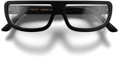 LONDON MOLE® Feisty lesebrille | Coole rechteckige lesegeräte | Herren damen unisex | Federscharniere