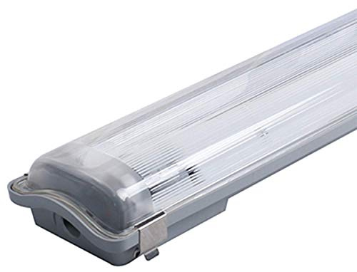 FSL Deckenleuchte Schlauchhalter T8 IP65: 2 Schlauch 120 cm