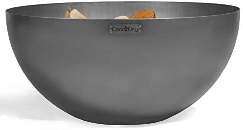 Feuerschale Premium „Dallas“ Ø 85 cm aus Stahl Feuerstelle für den Garten als Grill oder Wärmequelle Hand Made Product CookKing