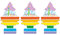 LITTLE TREES Air Freshener Tree LTZ085 Celebrate Fragrance for Car Home Boat Caravan - Triple Pack