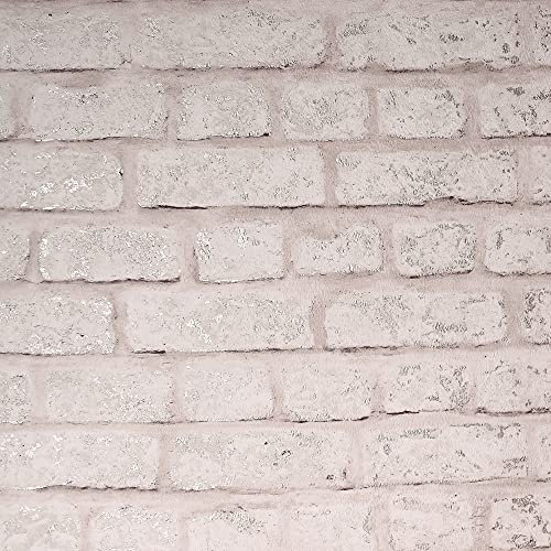 Arthouse Modern Brick Wall Blush 907609