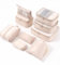 Meowoo 9-teilig Koffer Organizer Set, Packing Cubes, Packwürfel für Urlaub & Business, Reise Organizer mit Kleidertaschen, Kulturbeutel, Kabeltaschen, Ordnungssystem für Koffer (Beige)