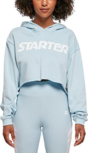 STARTER BLACK LABEL Damen Ladies Starter Cropped Hoody icewaterblue, S