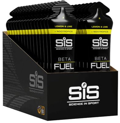 Science in Sport BETA Fuel + Nootropica Gel 30 x 60ml Apfel - Energiereiche Kohlenhydrate mit 40g Kohlenhydrate, Energy für Ausdauersportler