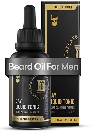 The Beard Struggle Day Liquid Tonic Bartöl für Männer – Gold Collection (Valhalla's Gates) – Bartpflege & Bartwuchsöl 30 ml