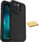 LifeProof FRFRE Series wasserdichte Schutzhülle mit Magsafe für iPhone 13 Pro (nur mit Reinigungstuch, Keine Einzelhandelsverpackung) Schwarz
