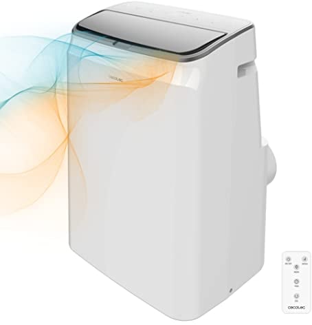 Cecotec Condizionatore Portatile con telecomando e pompa di calore ForceClima 14600 Heating. 14000 BTU, display a LED, 5 modalità, deumidificazione, copertura 30 m2