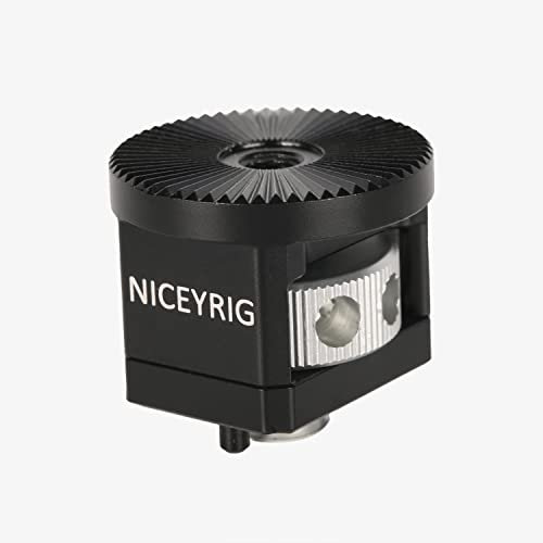 NICEYRIG Camera Monitor Mount,3/8 ARRI Standard Positioning Hole Fit Camera Cage,Handle,Cheese Plate-514