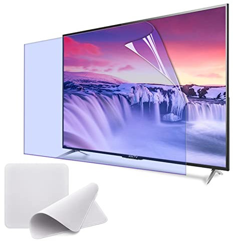 AIZYR TV Screen Protector Anti-Glare/Anti Fingerprint Film Blue Light Blocking Filter Eye Protection Ultra-Clear Panel per 86 LCD, LED, OLED & QLED Desktop Monitor,75.8x43.3inch