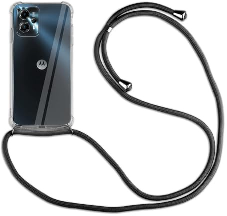 betterfon Hülle Kompatibel mit Motorola Moto G13 / G23 | Handykette Smartphone Halskette Hülle mit Band | Handyhülle mit Kordel zum Umhängen Kompatibel für Moto G13 / G23 | Schwarz
