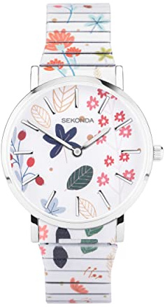 Sekonda Maxima Womens Analogue Watch 36mm Silver | Mineral glass crystal, ion-plated case, Japanese quartz movement