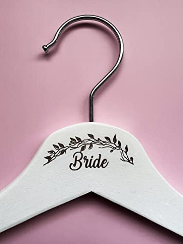 Kleiderbügel aus Holz für Hochzeit, Lasergravur, Hochzeitsgeschenk, Hochzeitstag, Jahrestag, Geschenk (Braut)