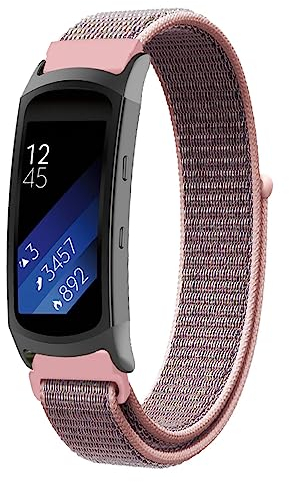 ZUREGO Nylon Solo Loop Armband für Samsung Gear Fit 2 /Gear Fit 2 Pro, Nylon Armbänder Uhrenarmband Sport Ersatzband Kompatibel mit Samsung Gear Fit 2 /Gear Fit 2 Pro Armband (B)