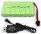 Yangers RC Wiederaufladbarer 8,4 V 2400 mAh NI-MH Akku Pack SM 2P Steckverbinder mit USB-Ladegerät Set für RC Auto Off Road Truck Jumper Spielze