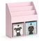 Vicco Kinderregal Luigi, Rosa, 72 x 79 cm mit 2 Faltboxen (Hund, Katze)