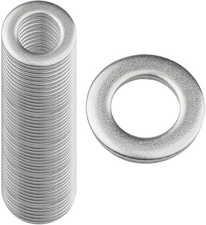 50 arandelas M8 x 20 mm de acero inoxidable, arandelas de acero inoxidable, arandelas de acero inoxidable