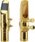 YtotY Altsaxophon-Mundstück mit Kappe und Blattschrauben, Messing-Metall-Eb-Altsaxophon-Mundstücke 5C für Saxophon-Profis und Anfänger (5C)