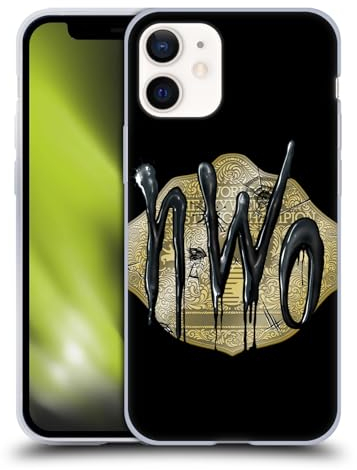 Head Case Designs Offizielle WWE Gürtel NWO Soft Gel Handyhülle Hülle kompatibel mit Apple iPhone 12 Mini
