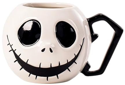 Paranoid Fish Jack Skellington Coffee Mug 3D Nightmare Before Christmas Earthenware Mug
