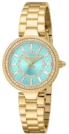 Just Cavalli Damen Analog Quarz Uhr mit Edelstahl Armband JC1L308M0055