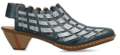 Rieker Women's Damen Halbschuhe 46778 Low Shoes (Blue, UK Footwear Size System, Adult, Women, Numeric, Medium, 6.5)